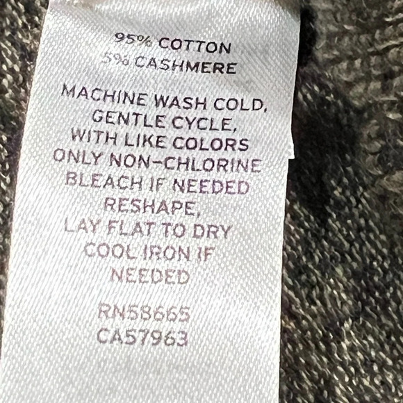 Nordstrom Men’s Cashmere Blend Sweater Green Forest Marled Color Size Medium BST - Picture 7 of 8